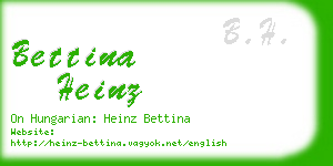 bettina heinz business card